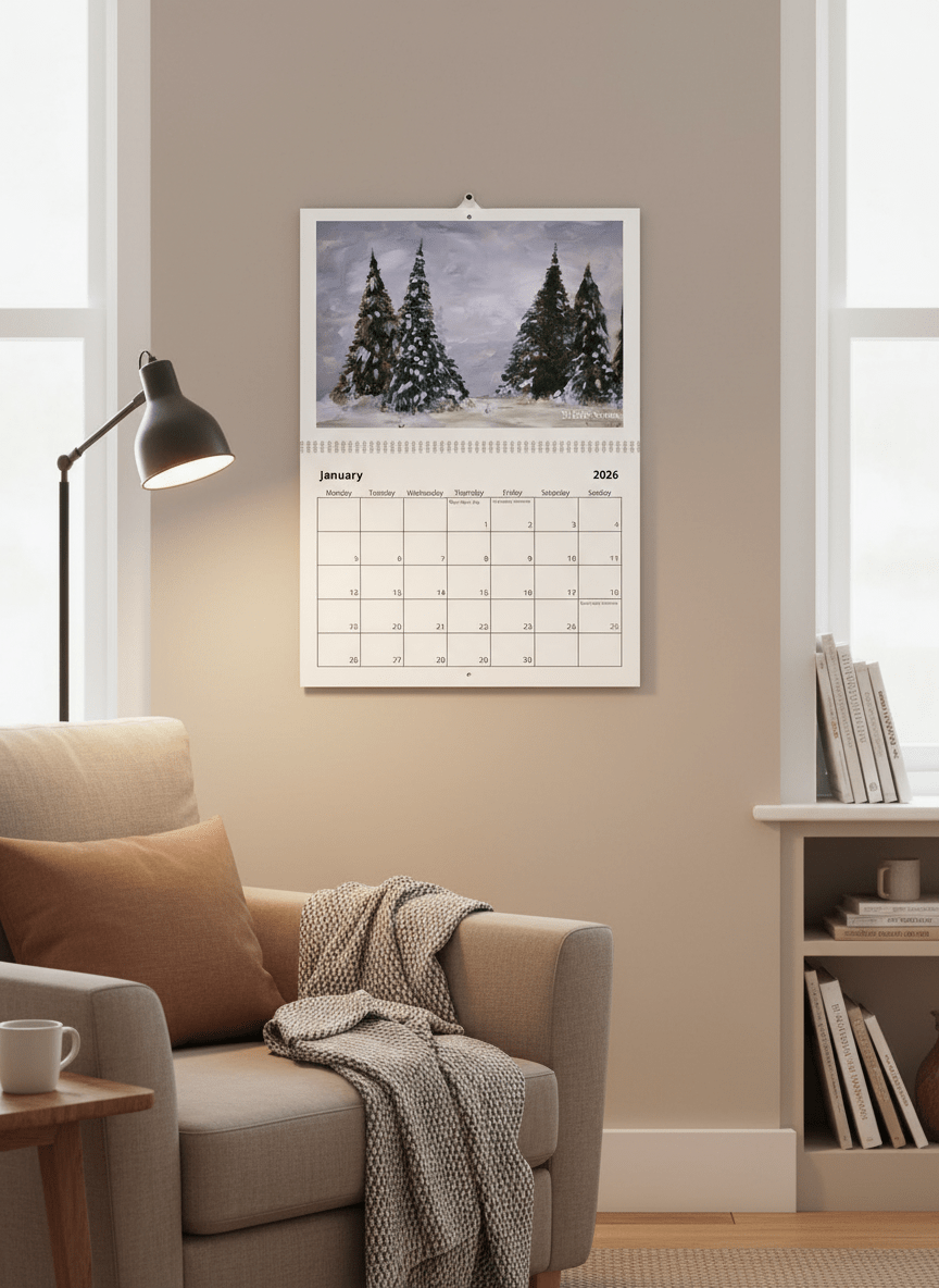 Art Explorers 2026 Wall Calendar - Large A3 - Travel Through Art Studio