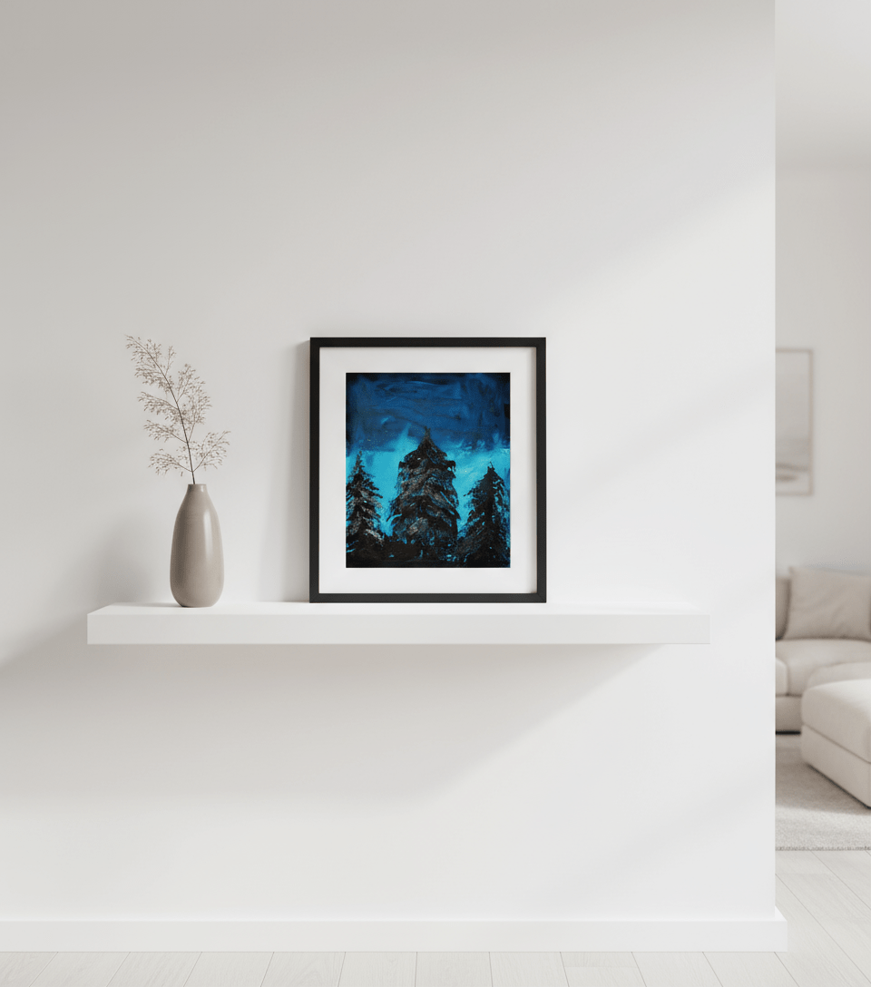 Frozen Glow - A6 Postcard - Travel Through Art Studio