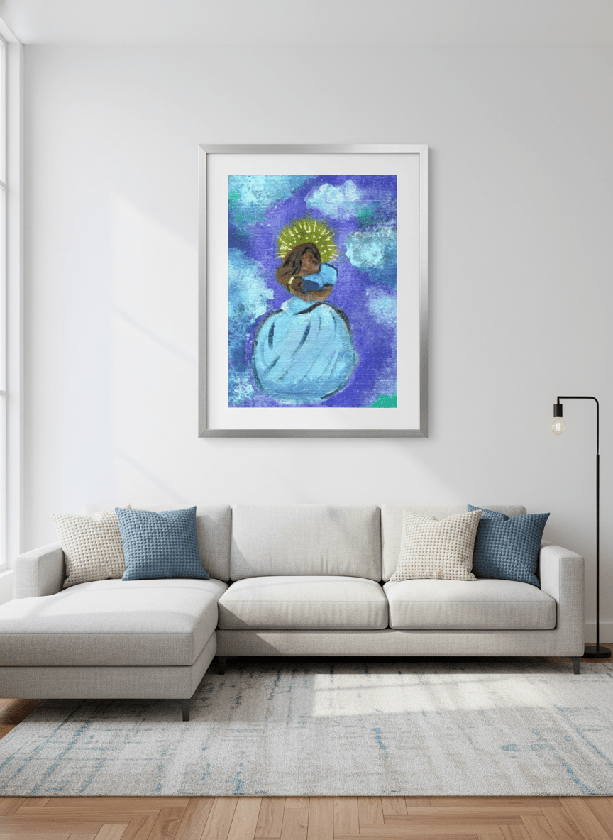 Hail Holy Queen - A3 Art Print - Travel Through Art Studio