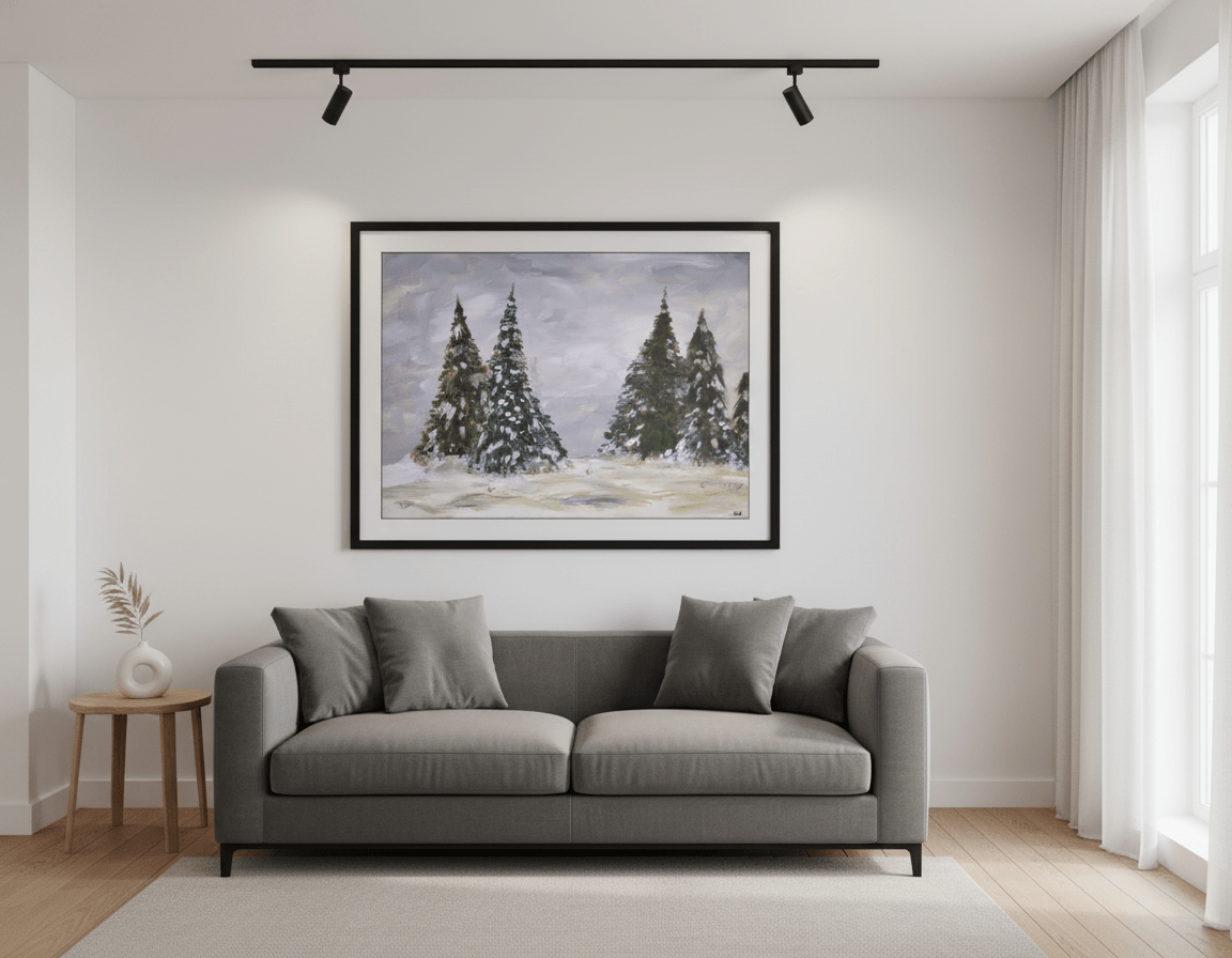 Silent Snow - A3 Art Print - Travel Through Art Studio