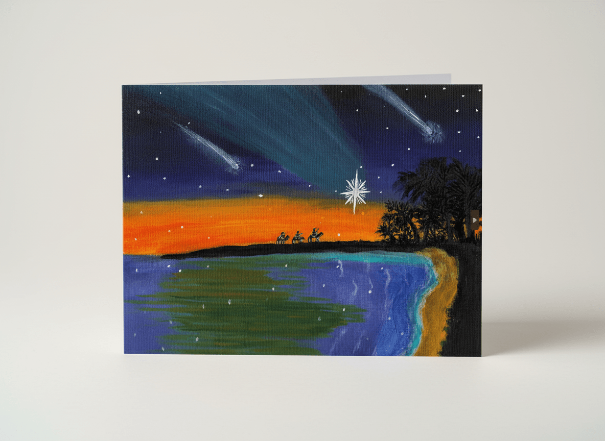 3 Kings - A5 Christmas Card - Travel Through Art Studio