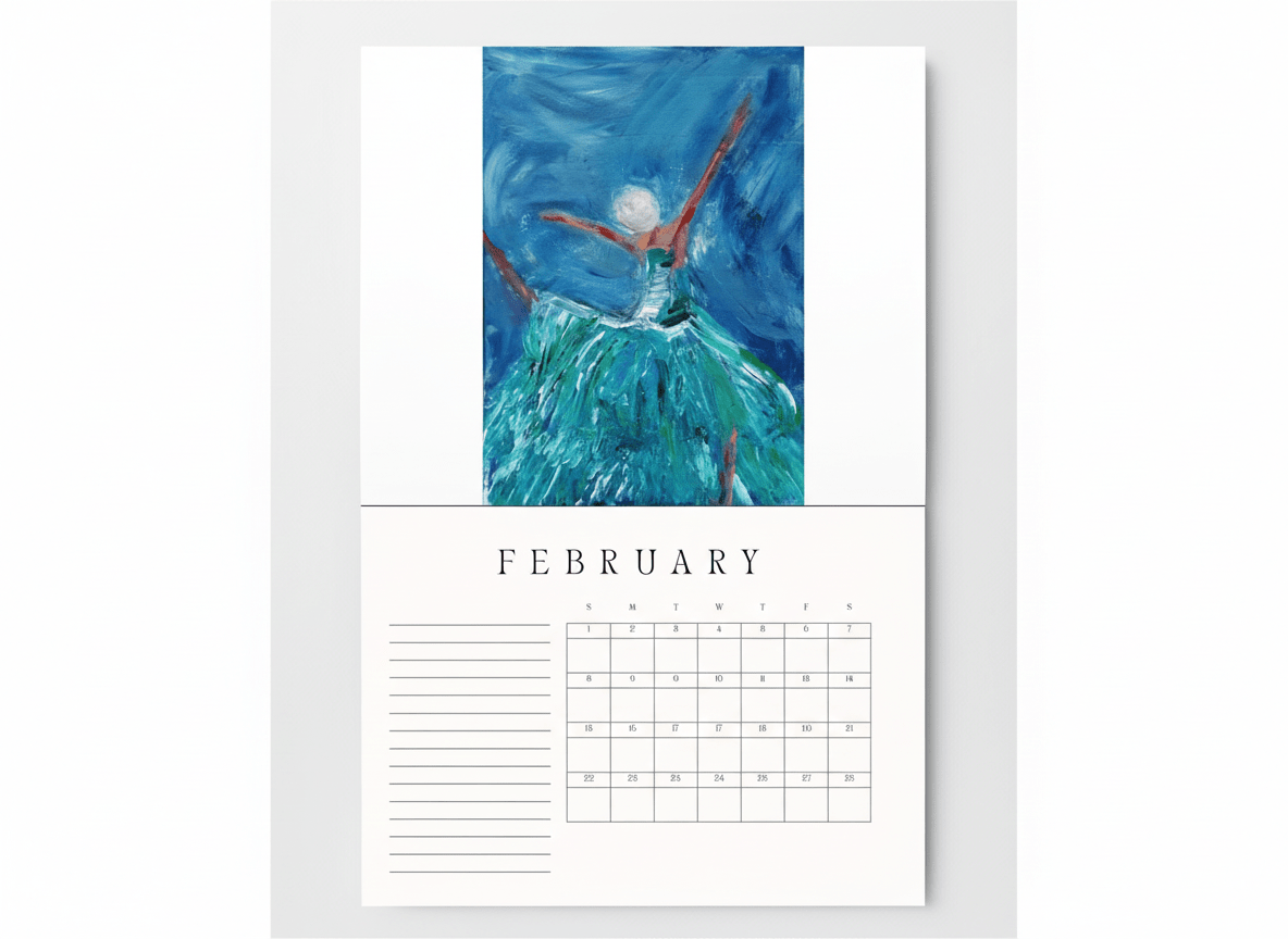 Art Explorers 2026 Wall Calendar - A4 - Travel Through Art Studio