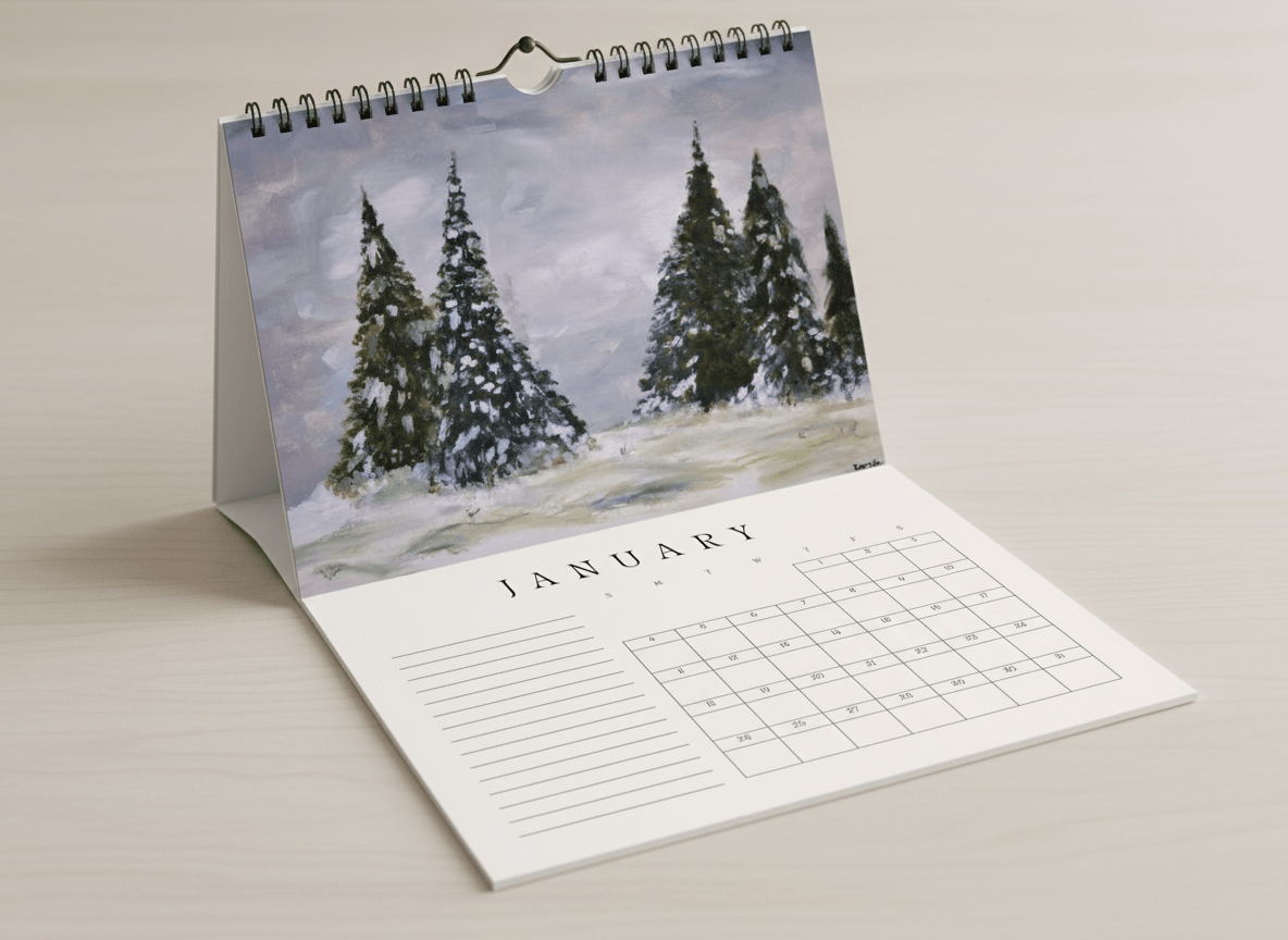 Art Explorers 2026 Wall Calendar - A4 - Travel Through Art Studio