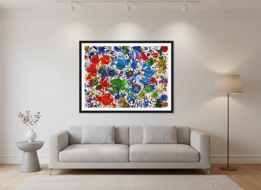 Fireworks of Feelings - A3 Art Print - Travel Through Art Studio