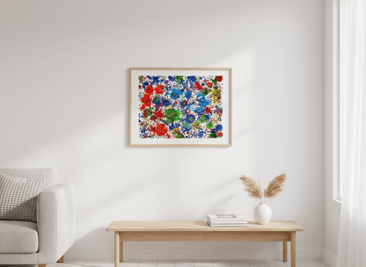 Fireworks of Feelings - A4 Art Print - Travel Through Art Studio