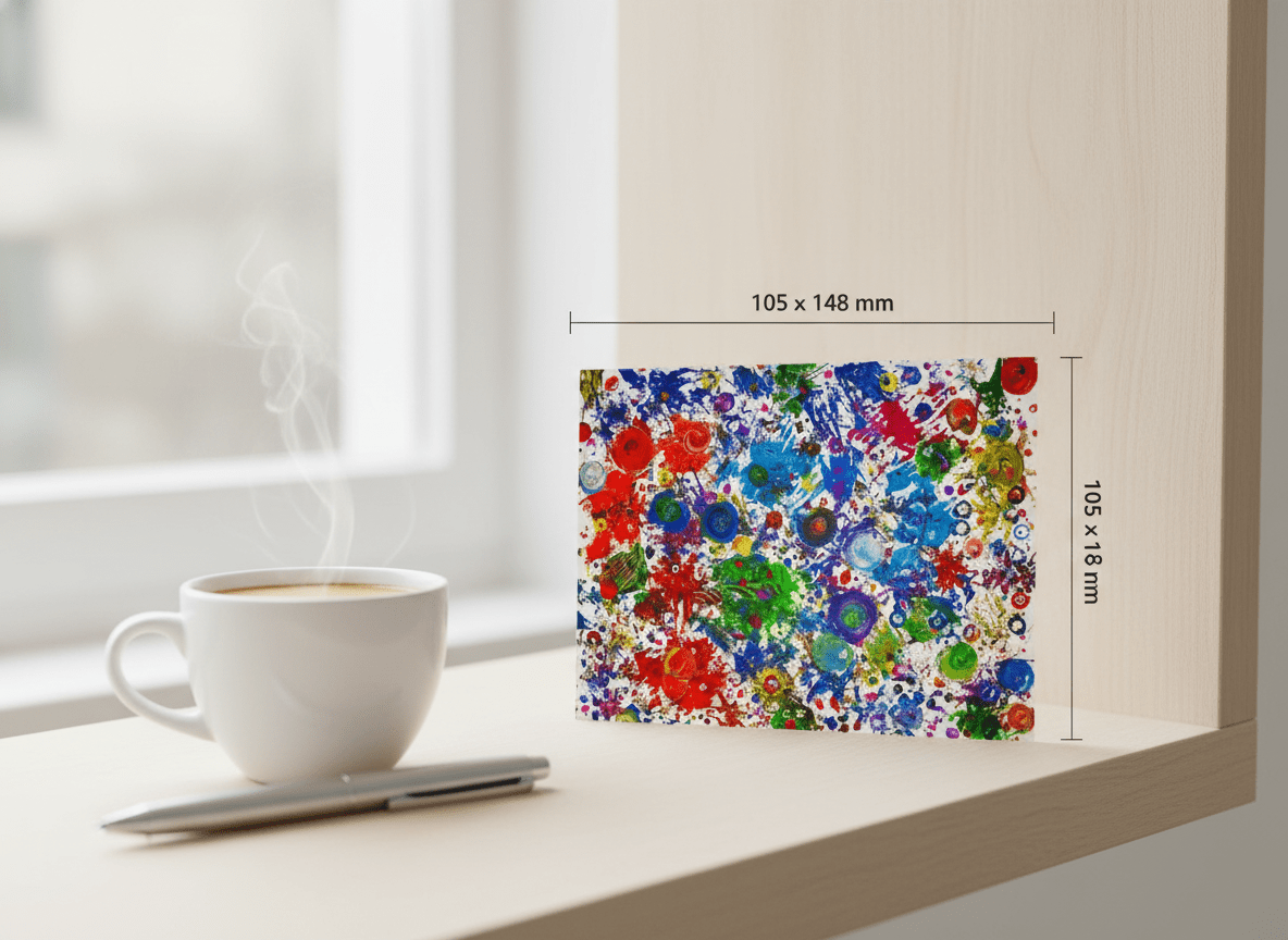 Fireworks of Feelings - A6 Postcard - Travel Through Art Studio