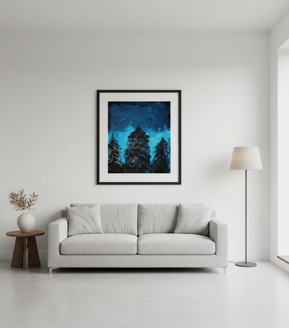 Frozen Glow - A3 Art Print - Travel Through Art Studio