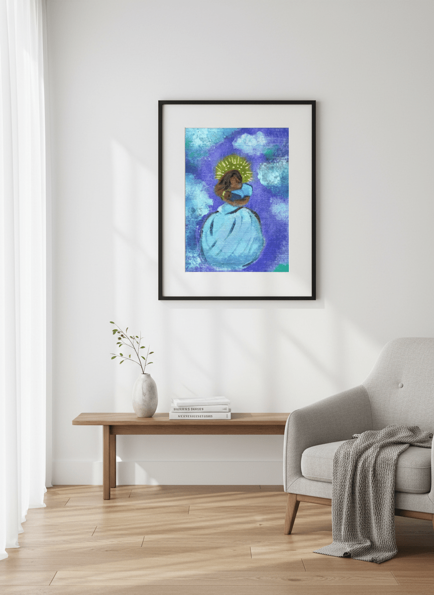 Hail Holy Queen - A4 Art Print - Travel Through Art Studio