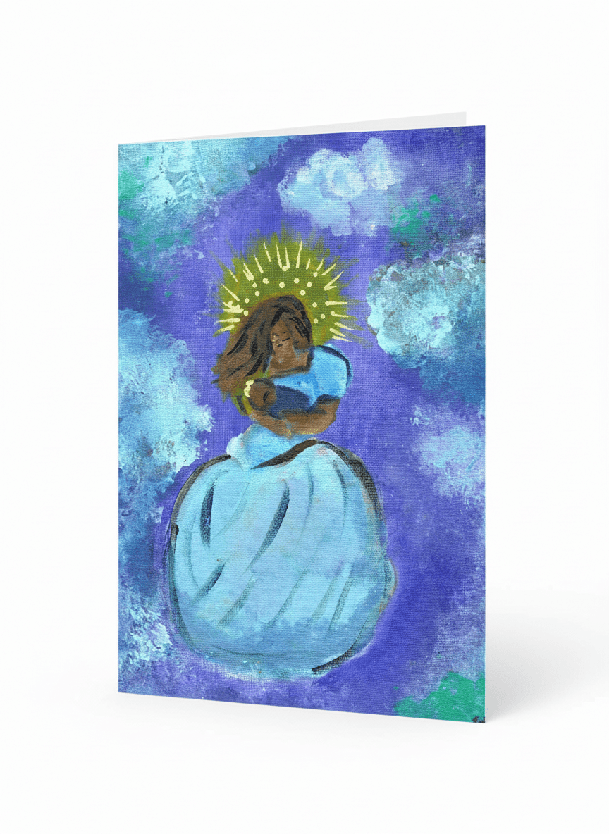 Hail Holy Queen - A6 Christmas Card - Travel Through Art Studio