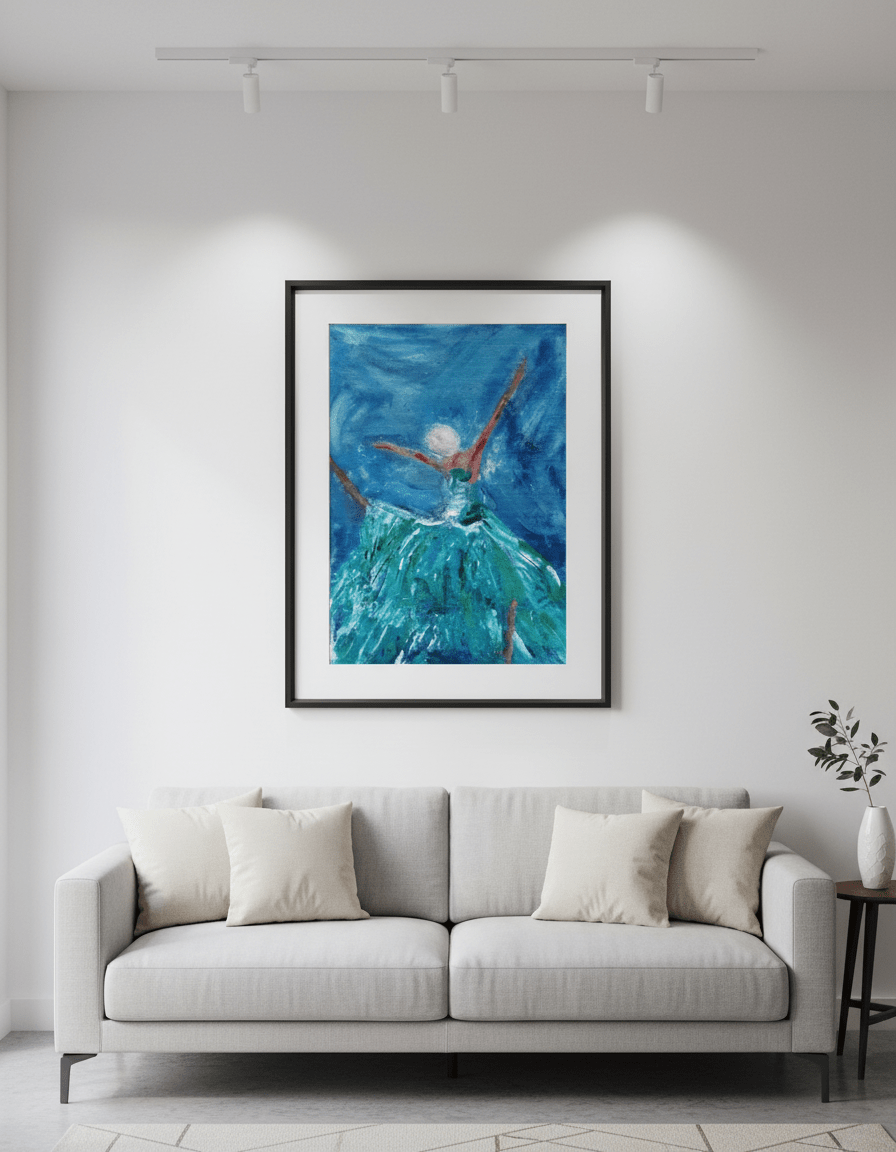 Moonlight Dance - A3 Art Print - Travel Through Art Studio