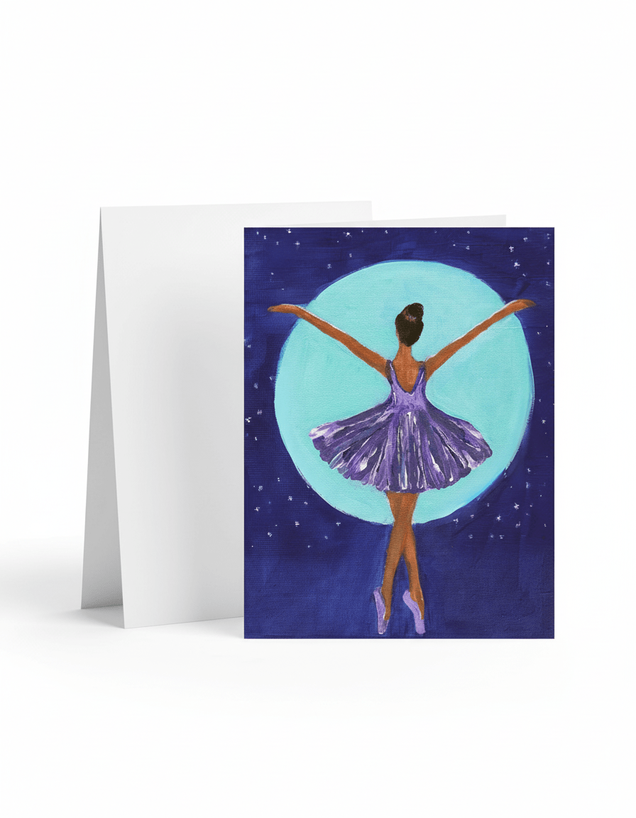 Moonlight Pointe - A6 Christmas Card - Travel Through Art Studio