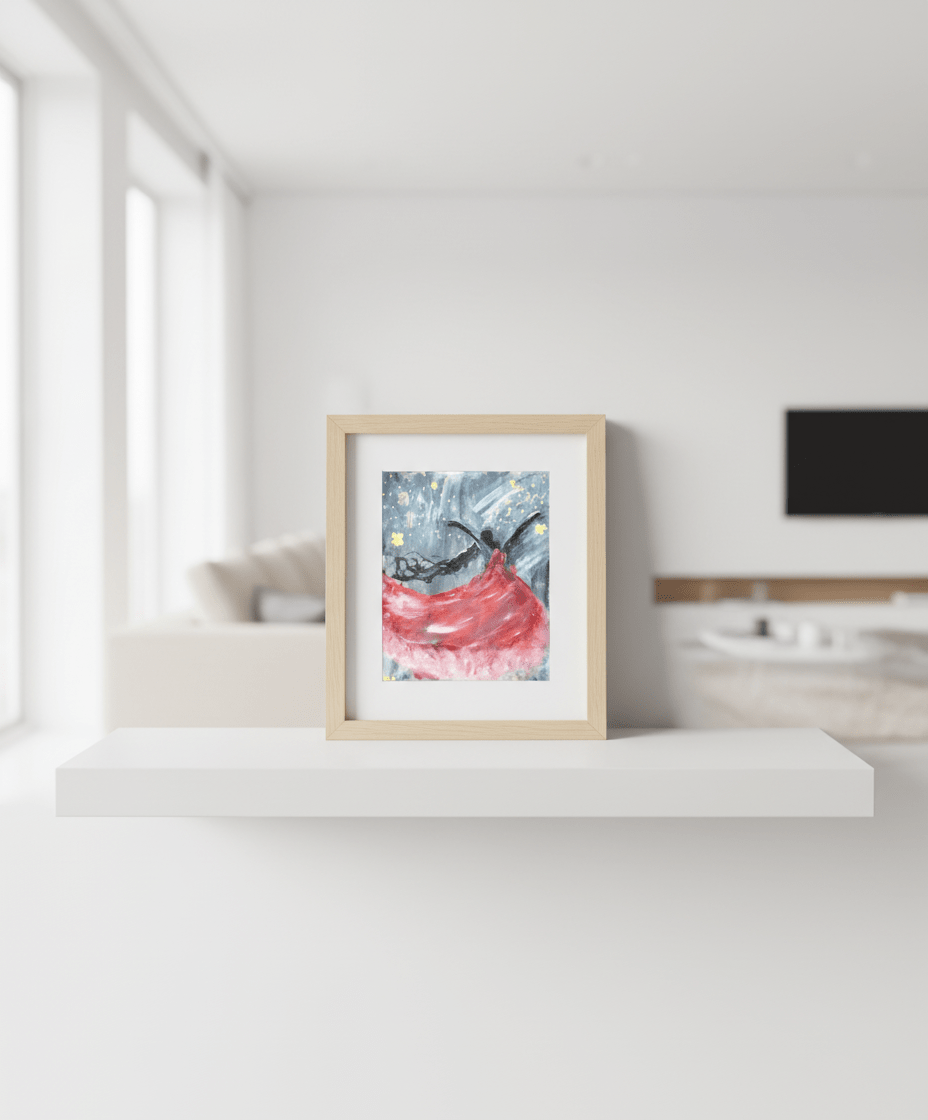 Waltz in Motion - A3 Art Print - Travel Through Art Studio