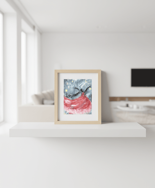 Waltz in Motion - A3 Art Print - Travel Through Art Studio