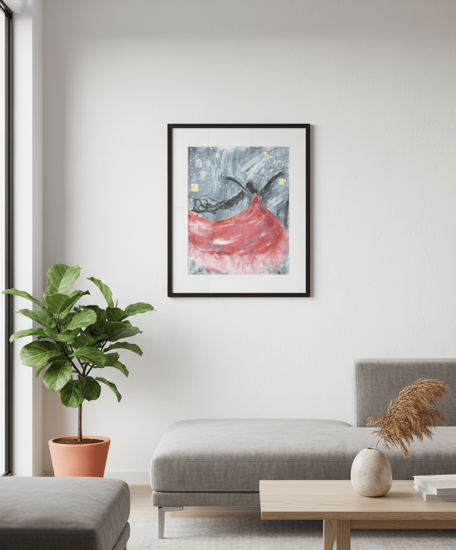 Waltz in Motion - A4 Art Print - Travel Through Art Studio