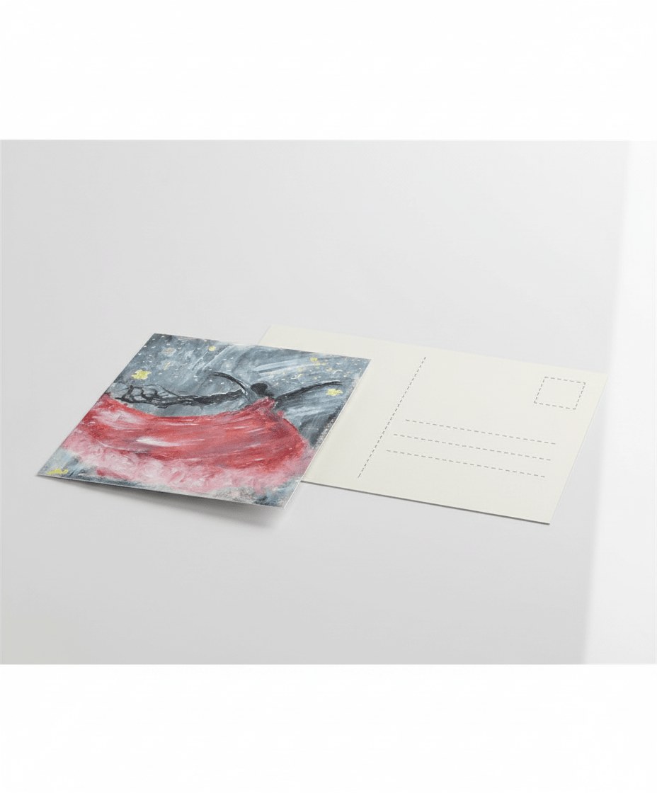 Waltz in Motion - A6 Postcard - Travel Through Art Studio