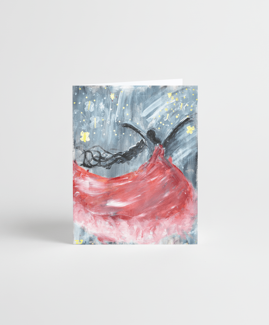 Waltz in Motion - Greeting Card - Travel Through Art Studio
