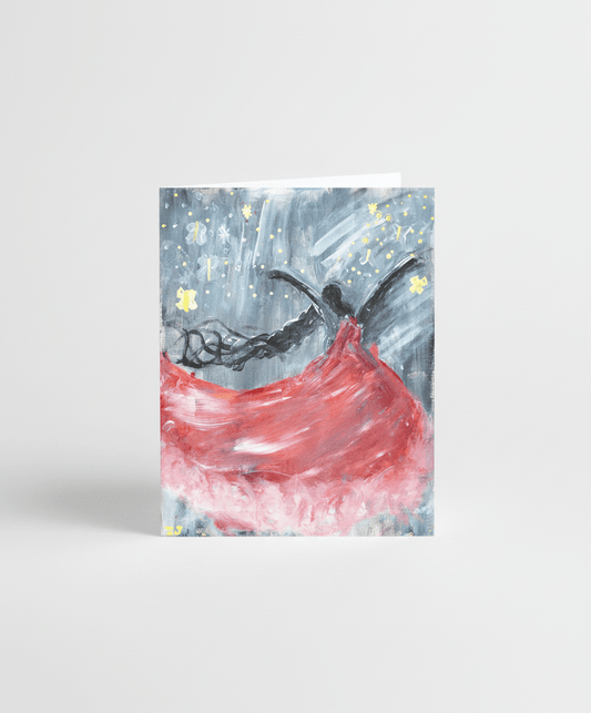 Waltz in Motion - Greeting Card - Travel Through Art Studio
