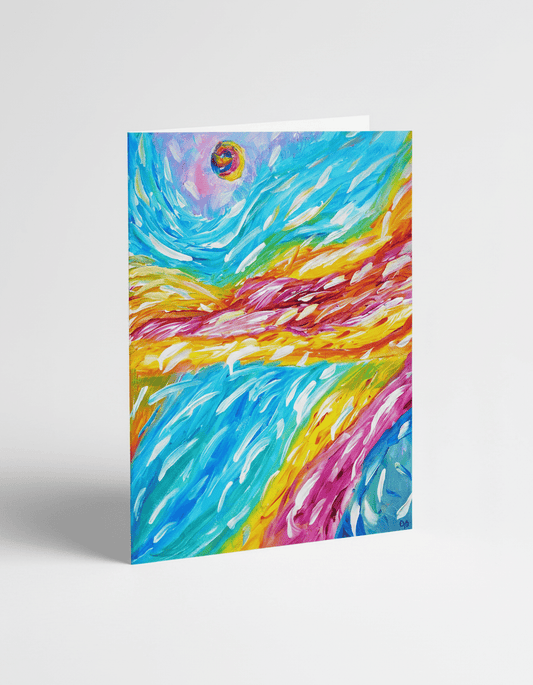 Waves of Light - Greeting Card - Travel Through Art Studio